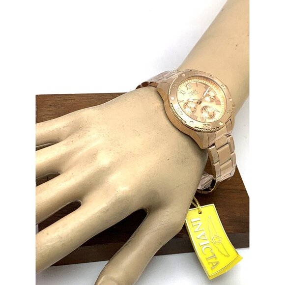Invicta Women\'s Watch 28057 Wildflower Quartz Chronograph Rose Gold Steel main image 13